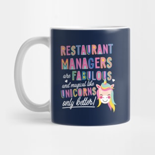 Restaurant Managers are like Unicorns Gift Idea Mug